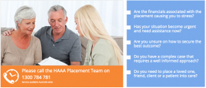 At HAAA we can help you make clear, informative decisions with your aged care options.